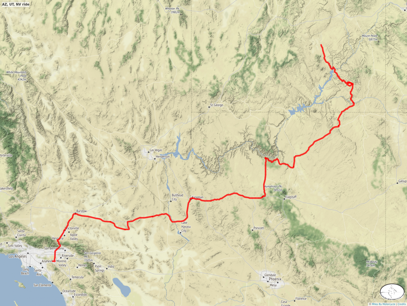 AZ, UT, NV ride