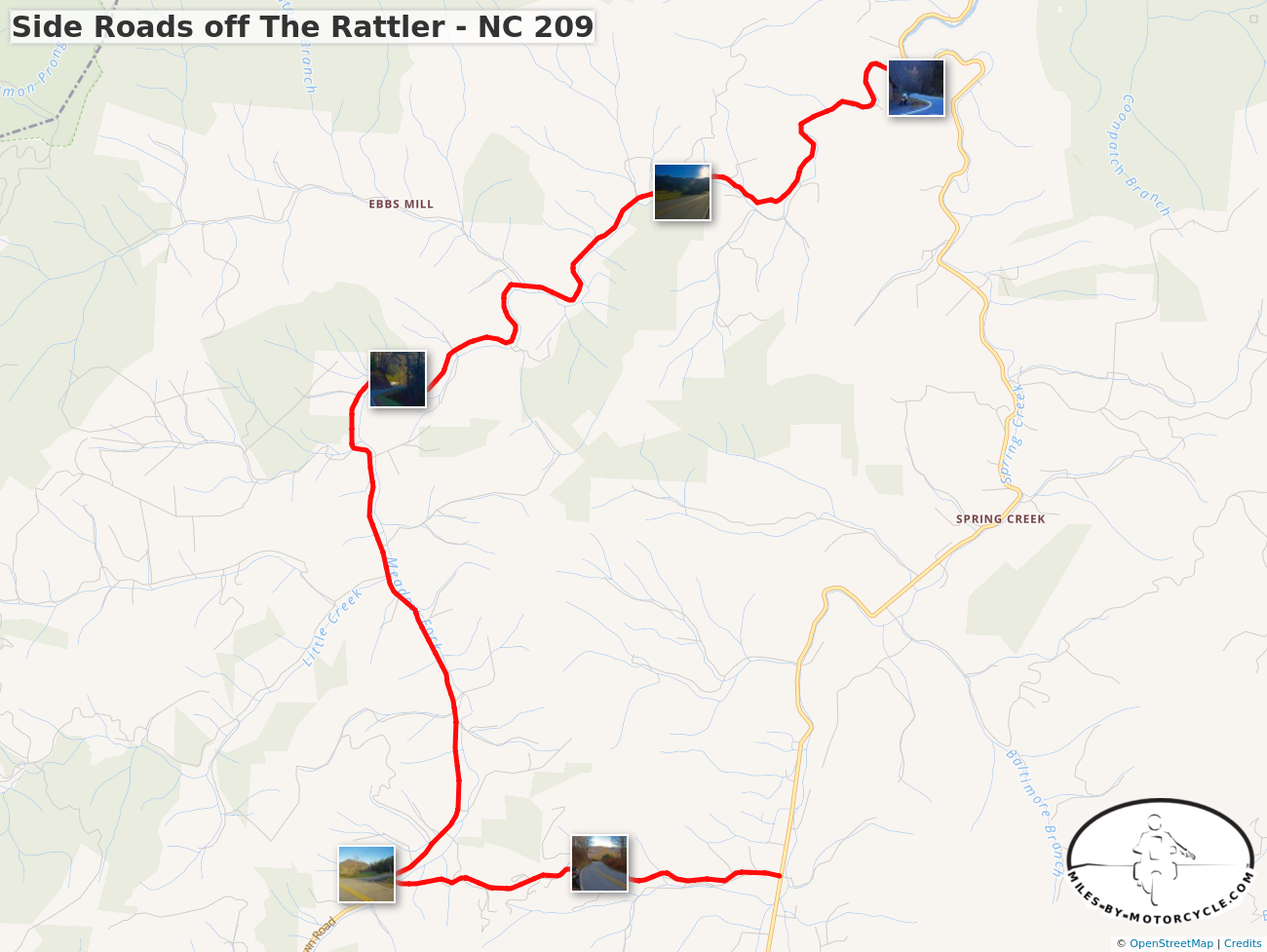 Side Roads off The Rattler - NC 209