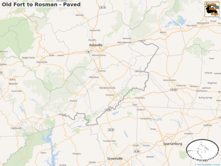 Old Fort to Rosman - Paved