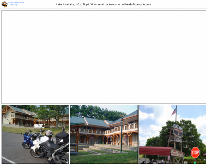 Lake Junaluska, NC to Floyd, VA on small backroads.