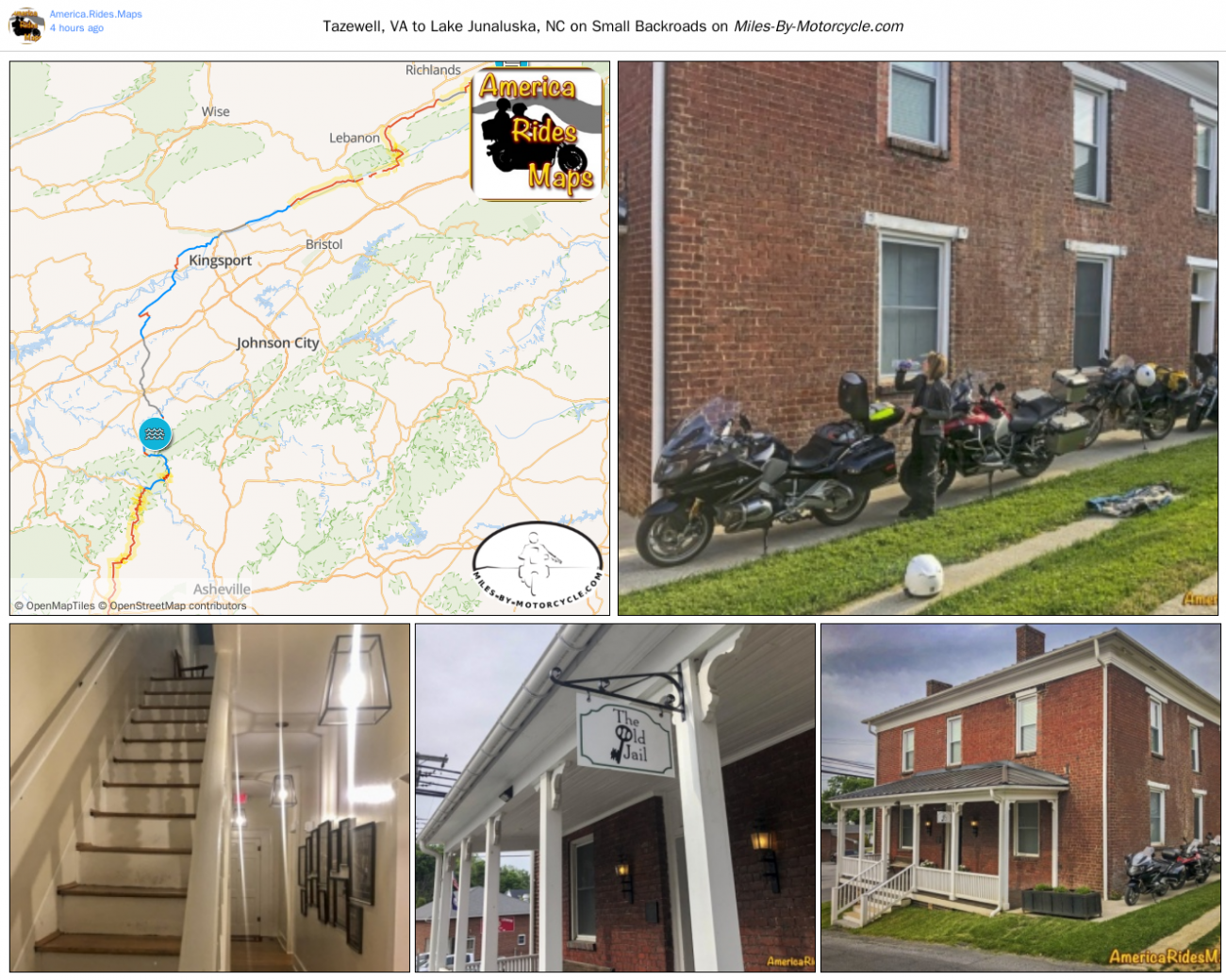 Tazewell, VA to Lake Junaluska, NC on Small Backroads