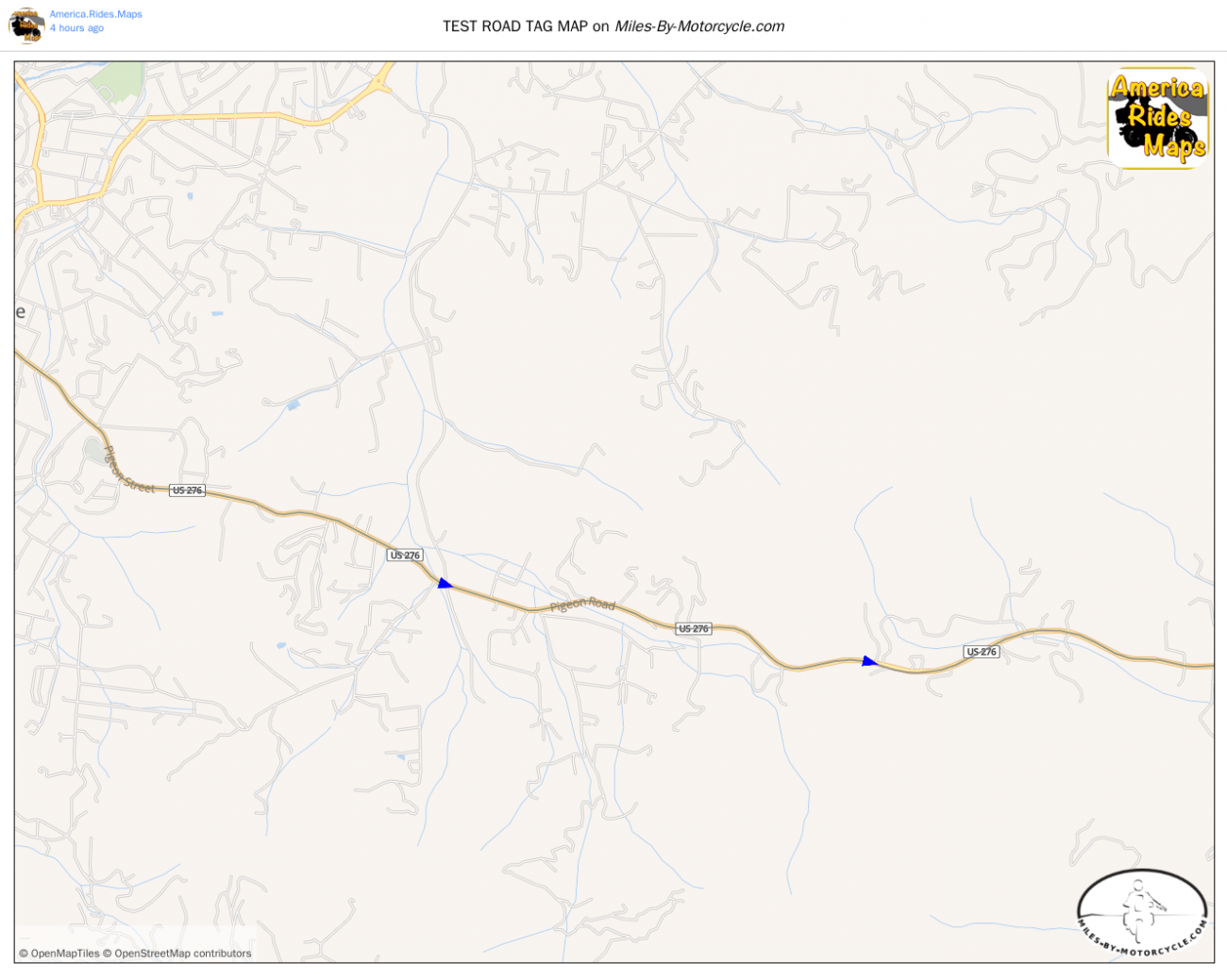 TEST ROAD TAG MAP