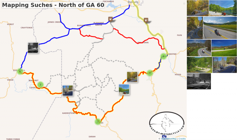 Mapping Suches - North of GA 60