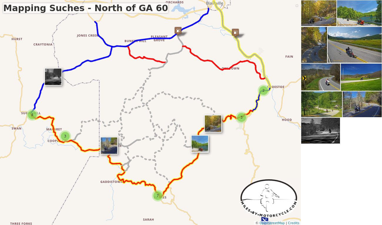 Mapping Suches - North of GA 60