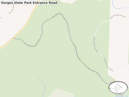Gorges State Park Entrance Road