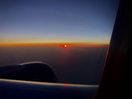 Sunrise off the coast of Spain 