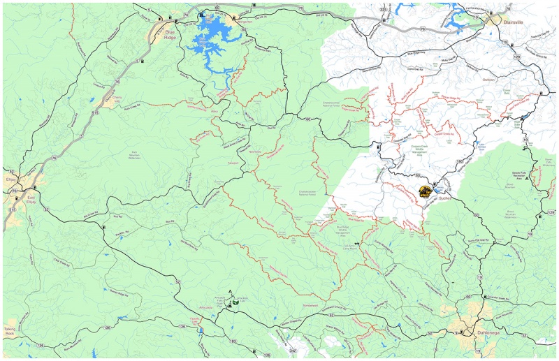 Suches side of the map