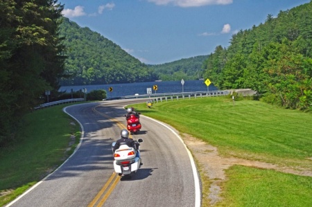 NC 215 - Approaching Lake Logan
