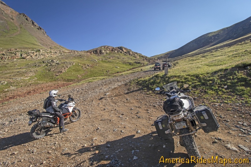 The Alpine Loop - A roadblock on Engineer Pass