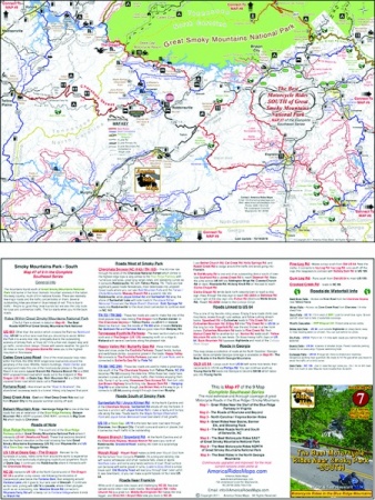 Map on front, roads described on back