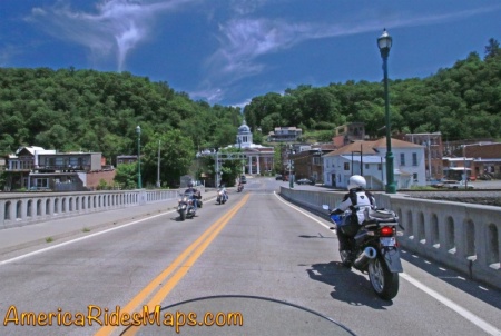 Entering Marshall on Bailey's Branch Road