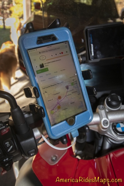 Phone in Ram Finger Mount