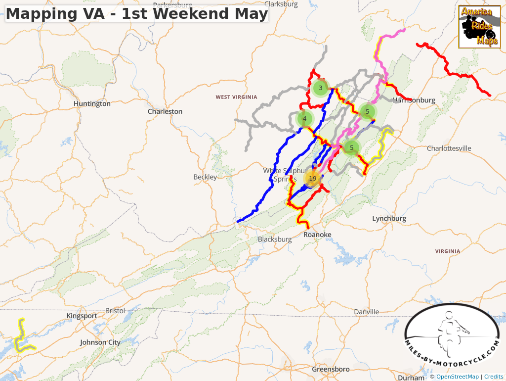 Mapping VA - 1st Weekend May