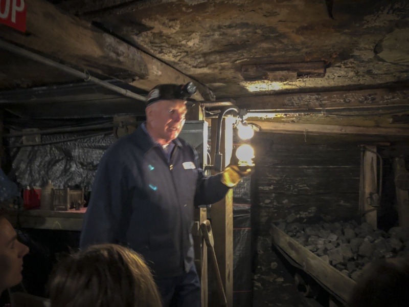 In a coal mine