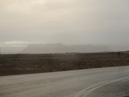 Near Green River in the Rain