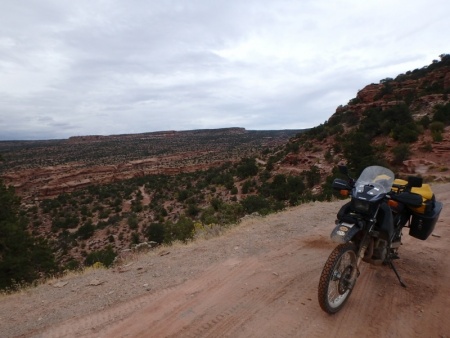DR650 near Moab