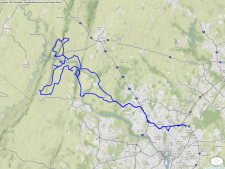 August 2015 Northern Virginia/Maryland Gravel Roads Ride