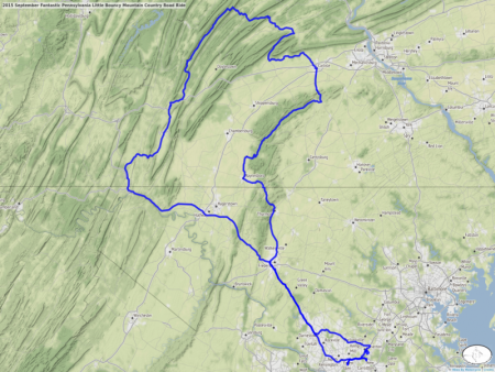 2015 September Fantastic Pennsylvania  Little Bouncy Mountain Country Road Ride 
