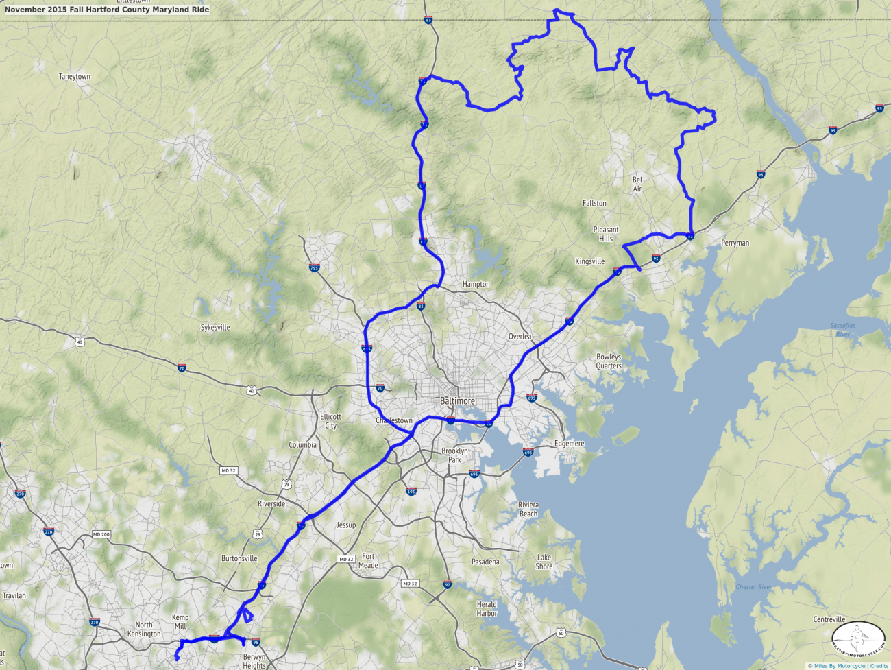 November 2015 Fall Hartford County Maryland Ride