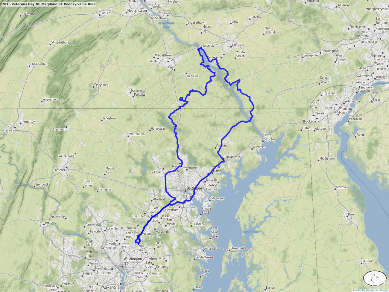2015 Veterans Day NE Maryland SE Pennsylvania Ride