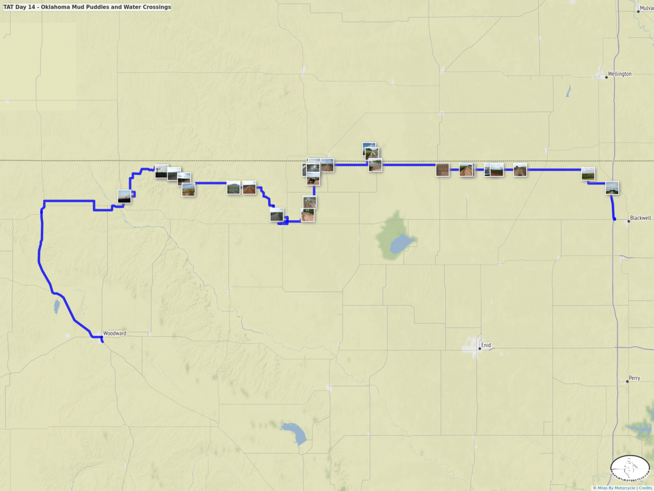 TAT Day 14 - Oklahoma Mud Puddles and Water Crossings