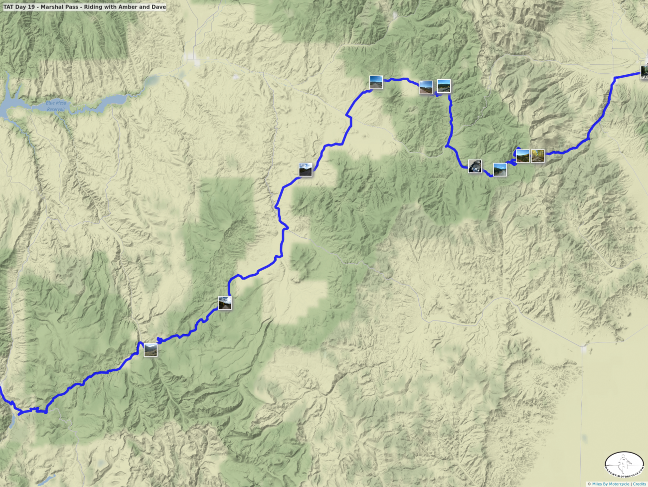 TAT Day 19 - Marshal Pass - Riding with Amber and Dave