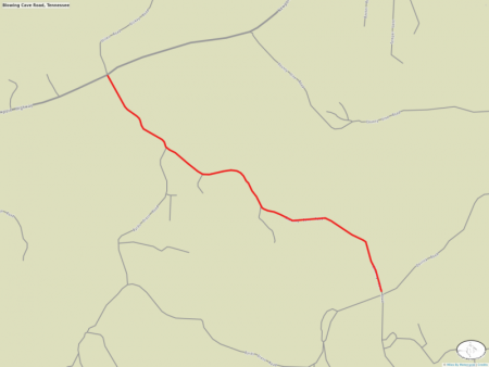 Blowing Cave Road, Tennessee
