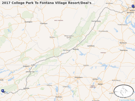 2017 College Park To Fontana Village Resort/Deal's Gap Run