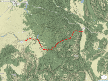 July 2013 Seattle Trip Planing Map