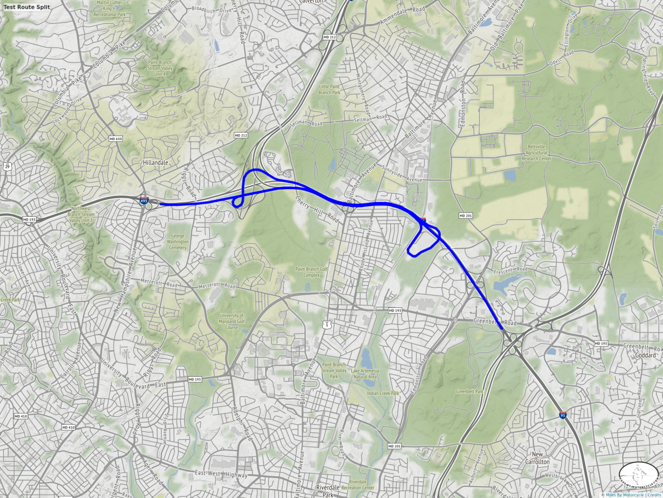 Test Route Split