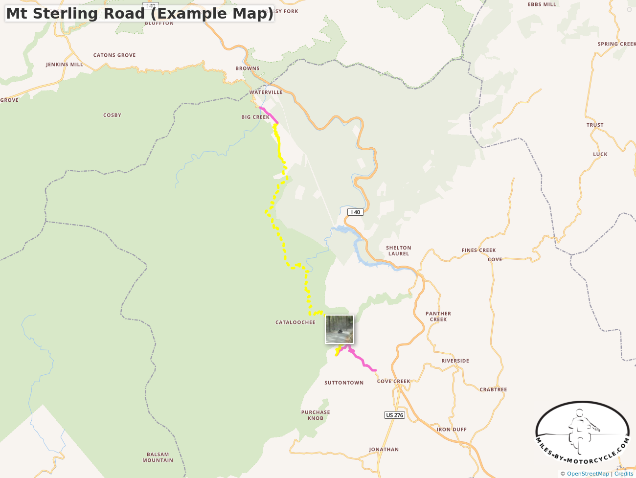 Mt Sterling Road (Example Map)