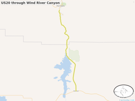US20 through Wind River Canyon