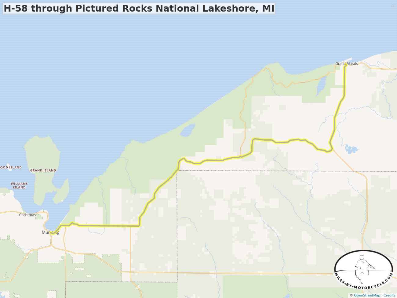 H-58 through Pictured Rocks National Lakeshore, MI