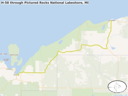 H-58 through Pictured Rocks National Lakeshore, MI