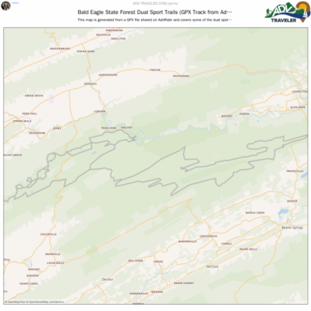 Bald Eagle State Forest Dual Sport Trails (GPX Track from Advrider.com)