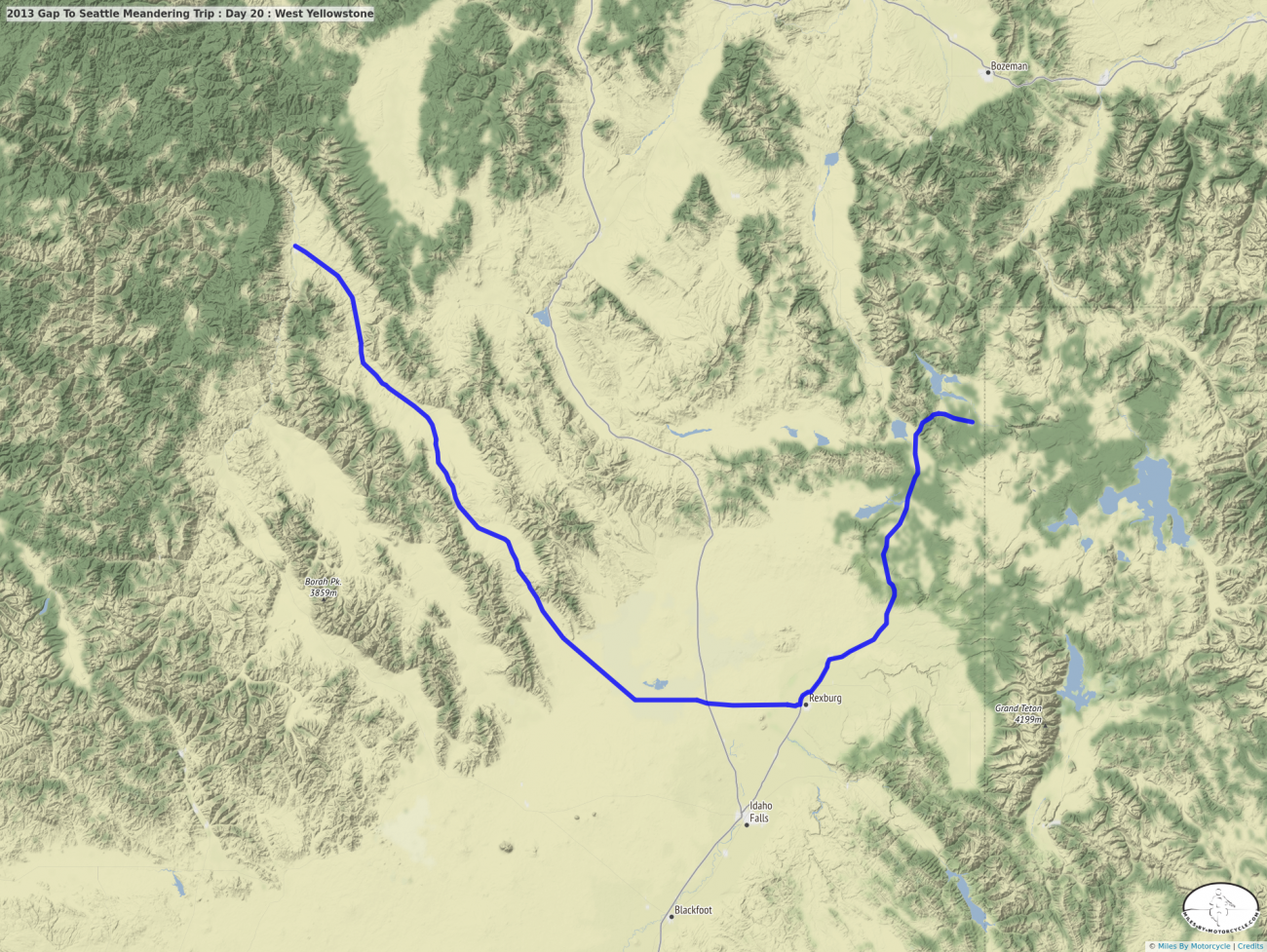 2013 Gap To Seattle Meandering Trip : Day 20 : West Yellowstone