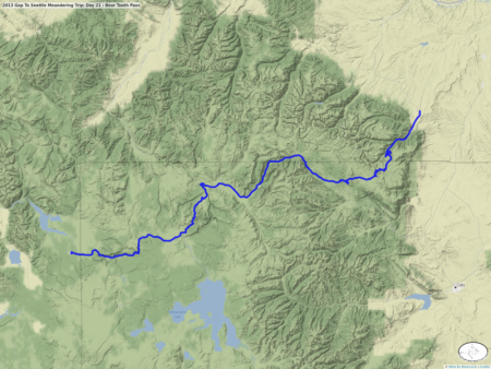2013 Gap To Seattle Meandering Trip: Day 21 : Bear Tooth Pass
