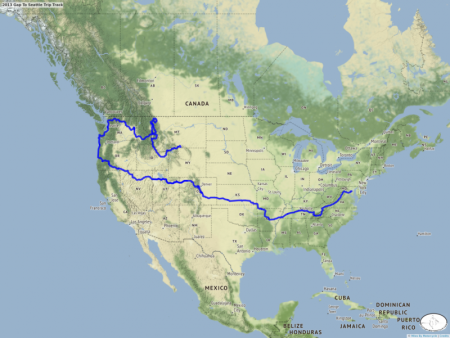 2013 Gap To Seattle Trip Track