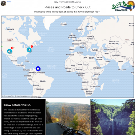 Places and Roads to Check Out