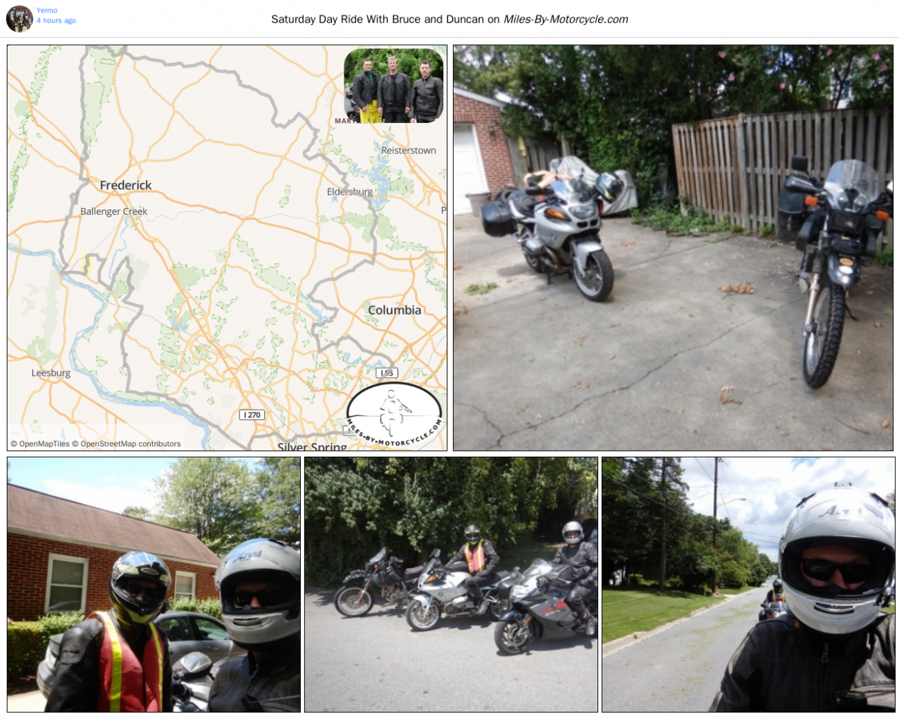 Saturday Day Ride With Bruce and Duncan