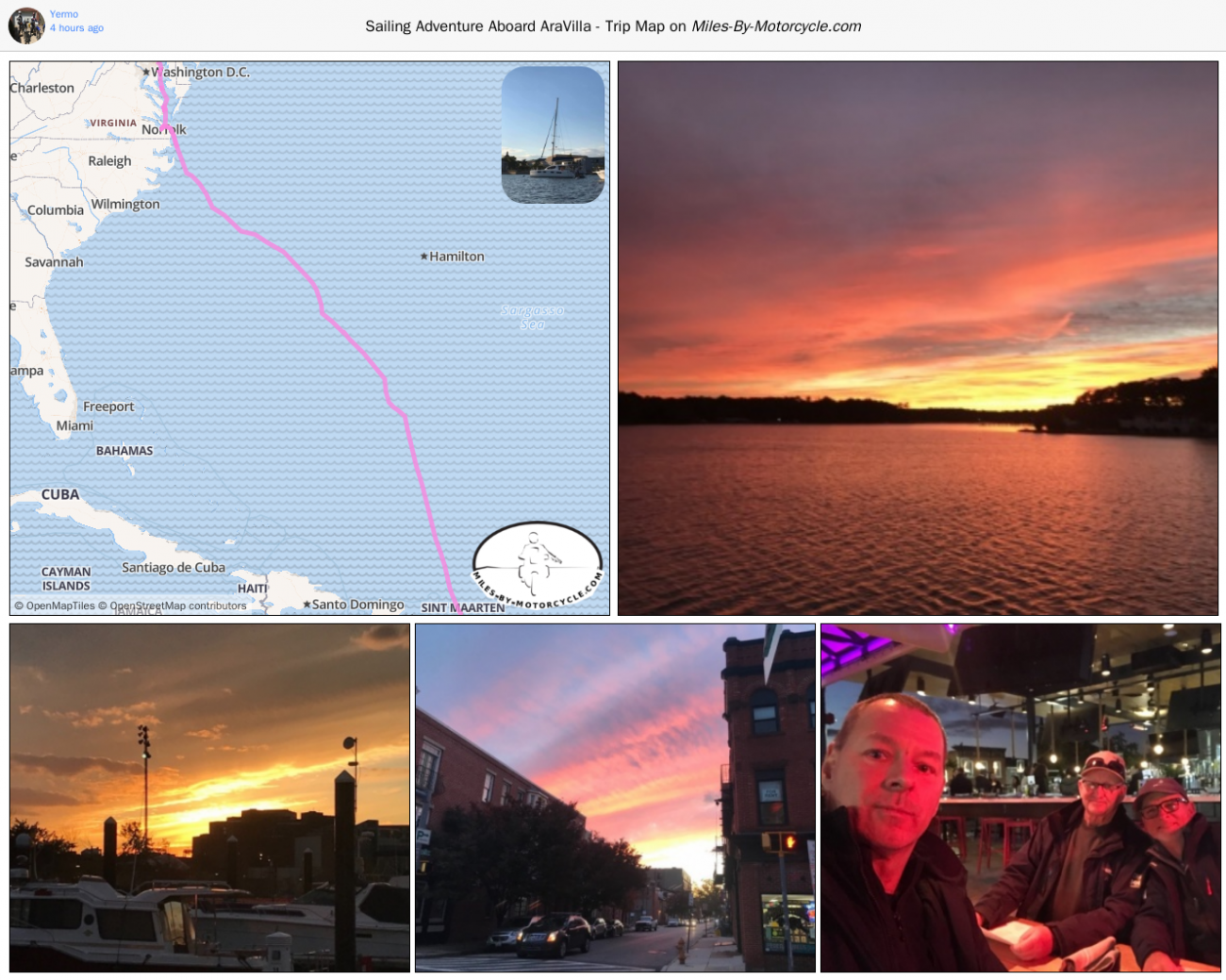 Sailing Adventure Aboard AraVilla - Trip Map