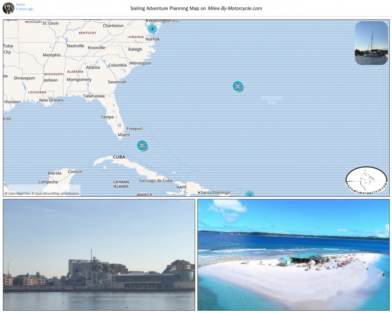 Sailing Adventure Planning Map