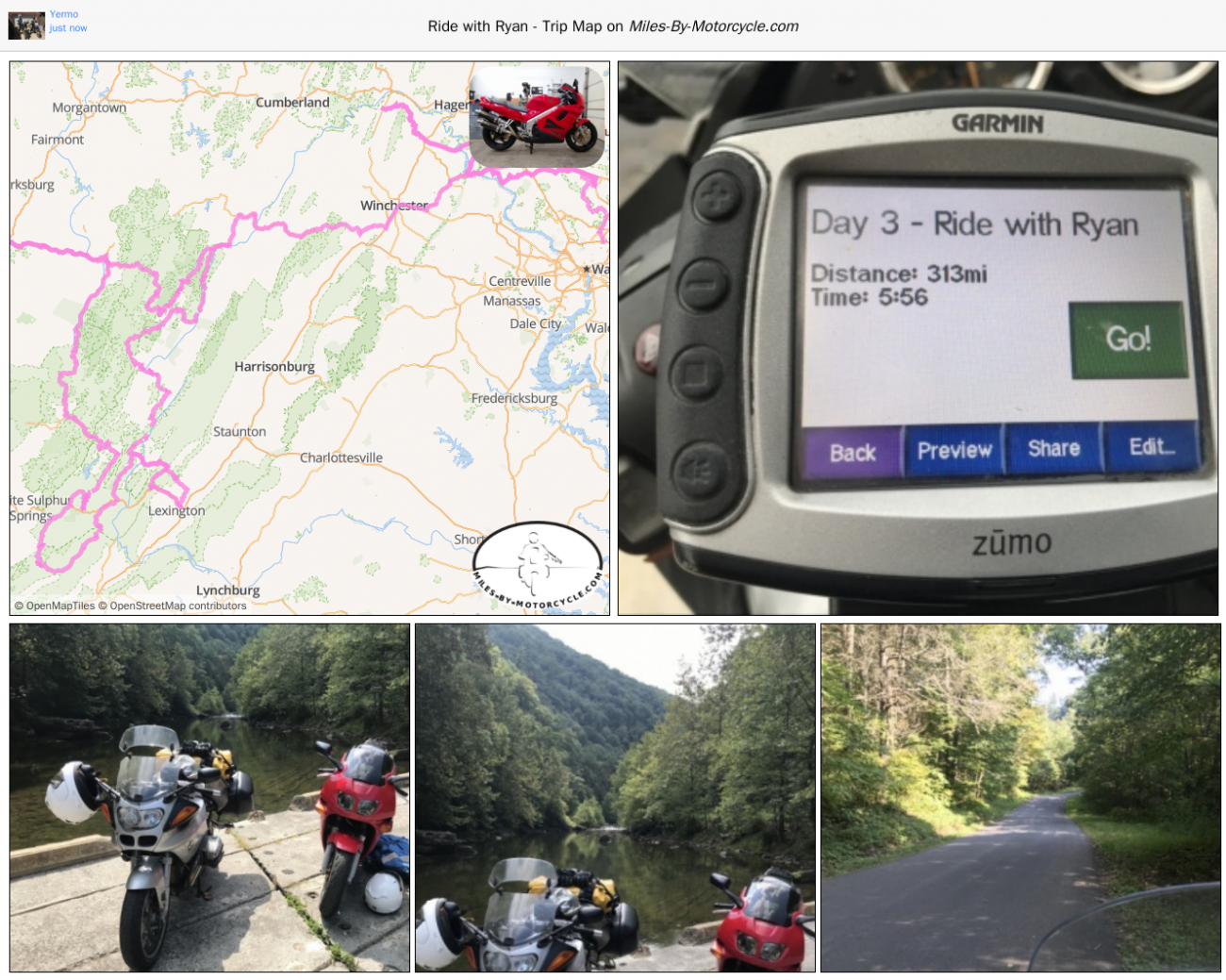 Ride with Ryan - Trip Map