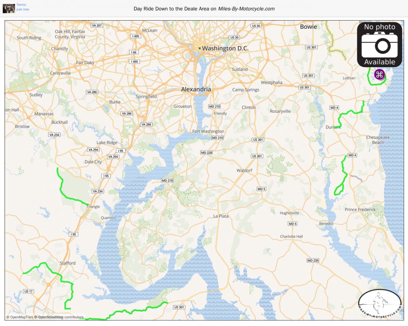 Day Ride Down to the Deale Area