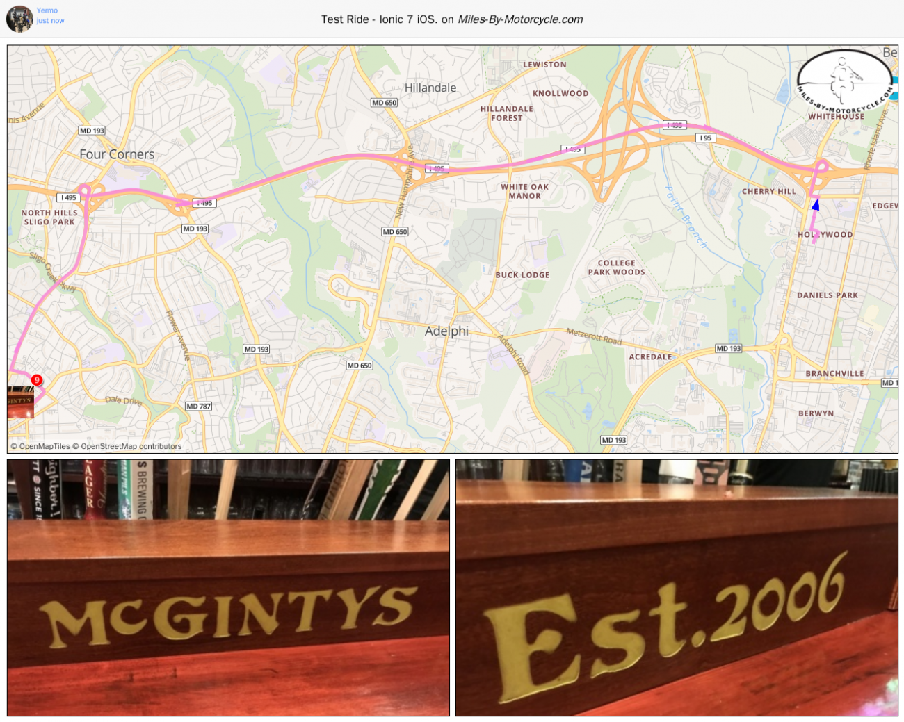 Test Ride - Ionic 7 iOS.