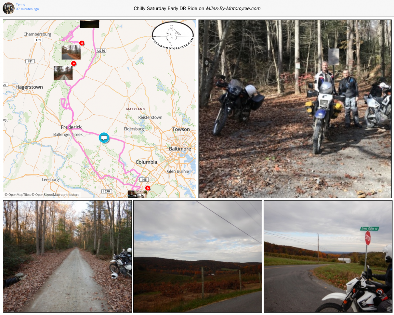 Chilly Saturday Early DR Ride