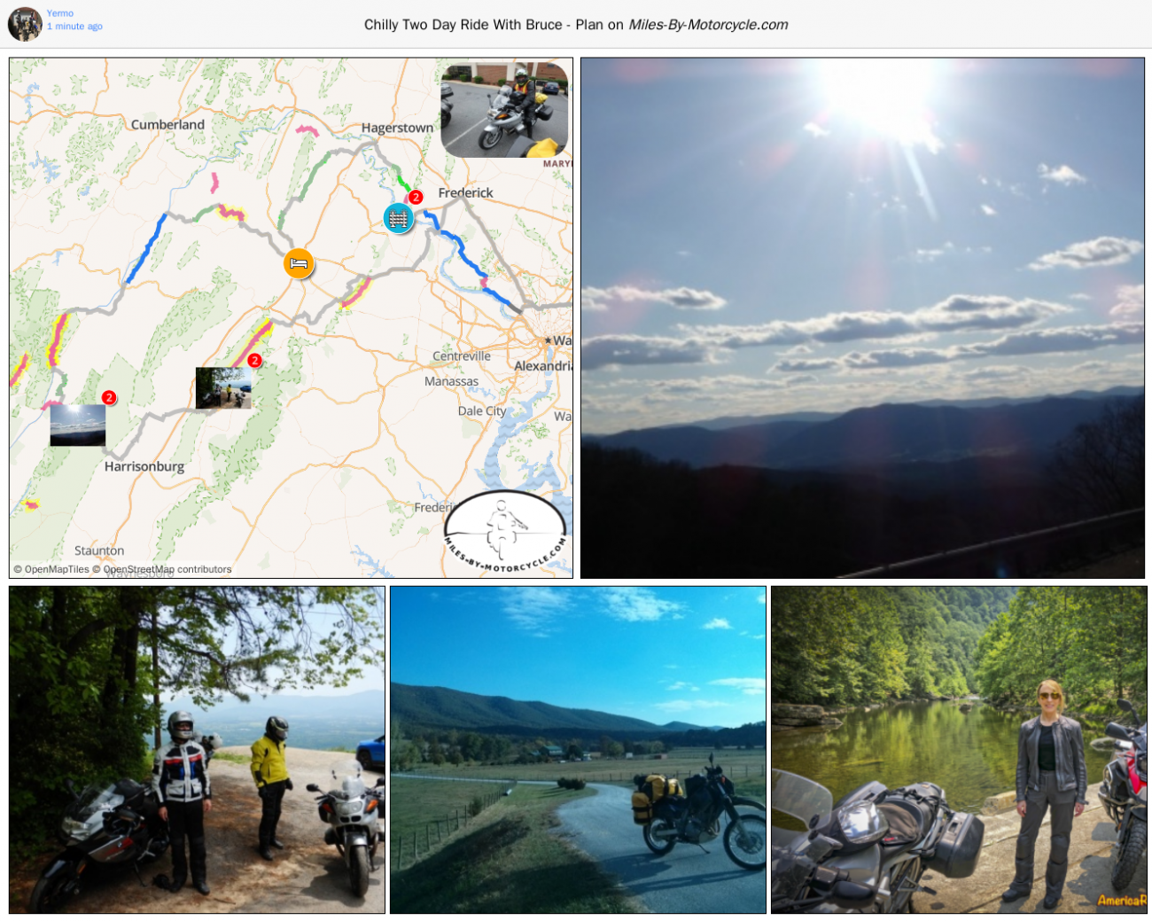 Chilly Two Day Ride With Bruce - Plan