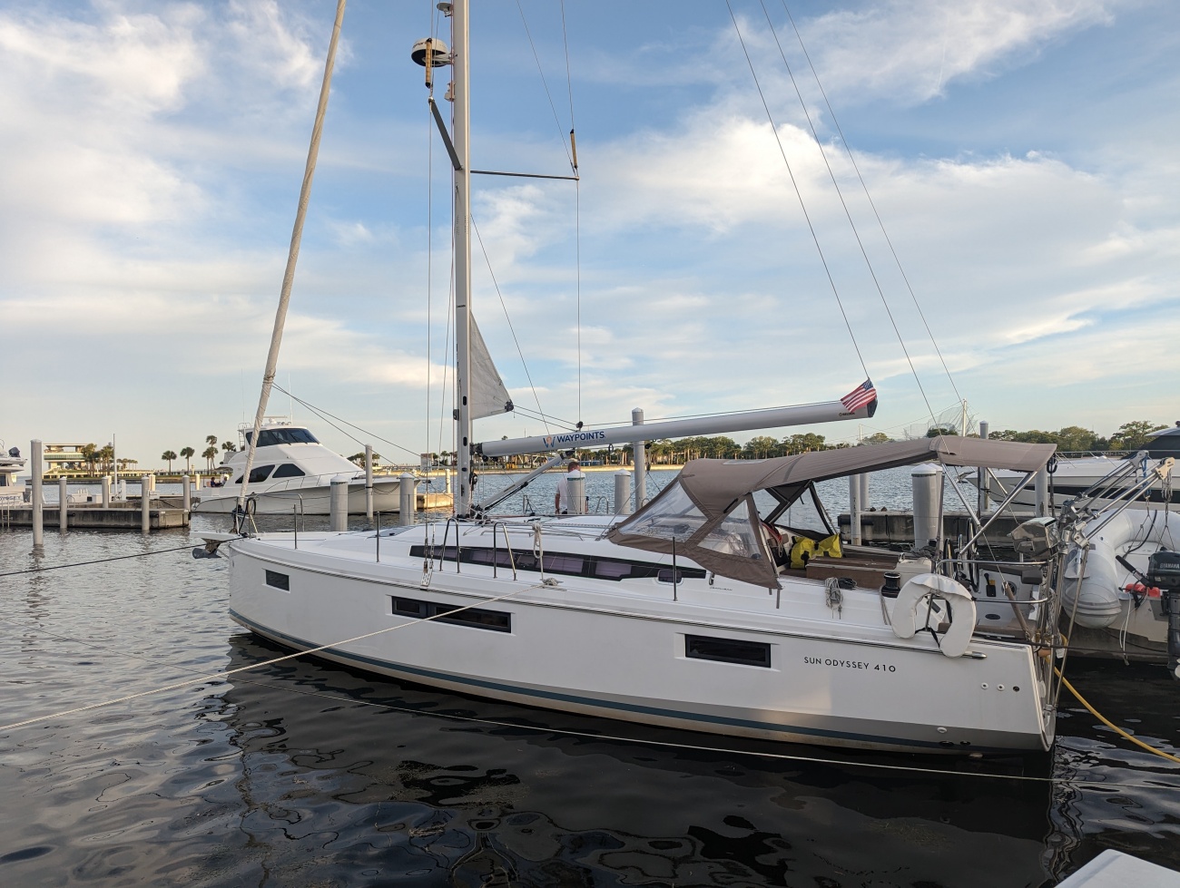 Waypoints Charter Sun Odyssey 410