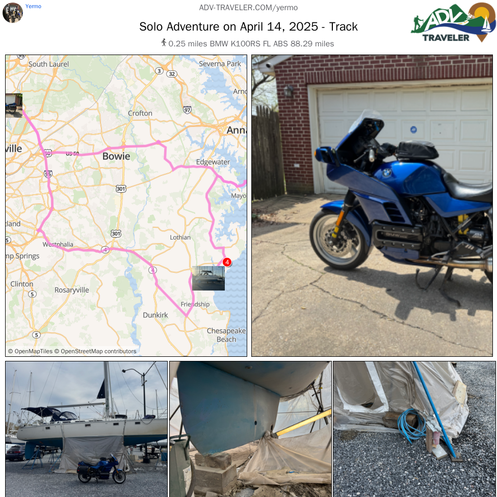Solo Adventure on April 14, 2025 - Track