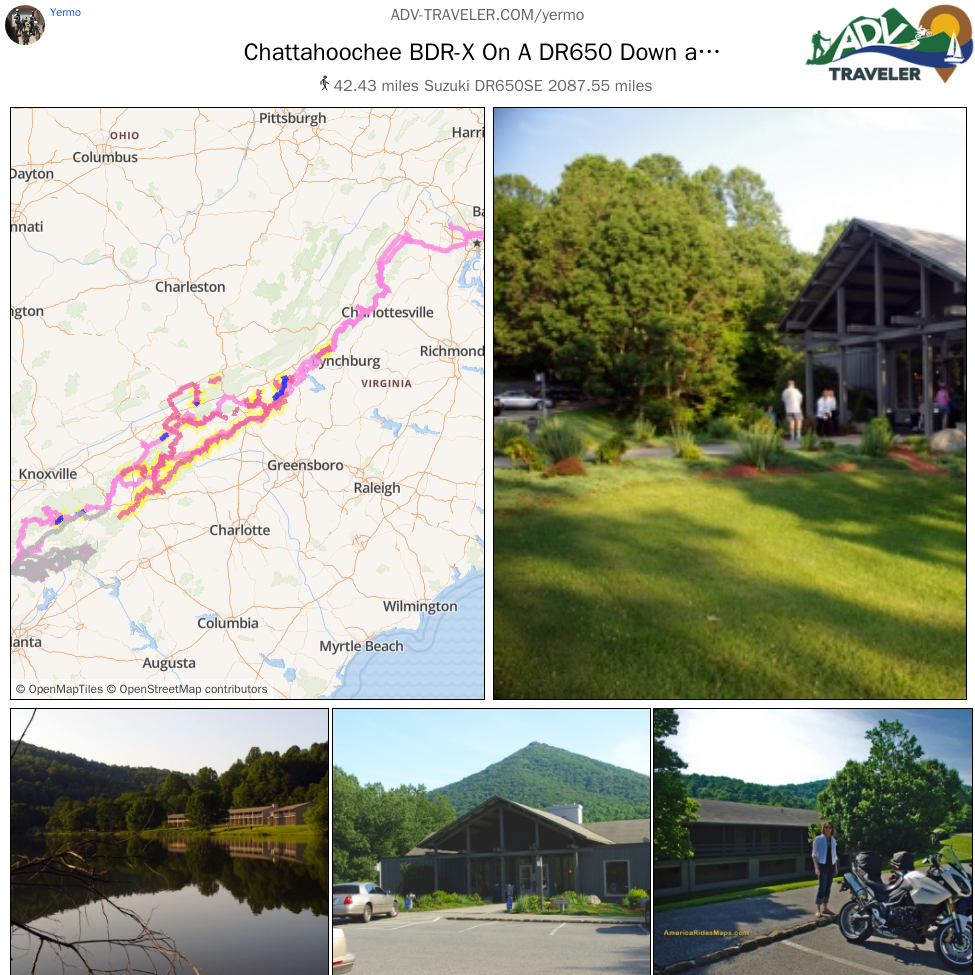 Chattahoochee BDR-X On A DR650 Down and Back - Track